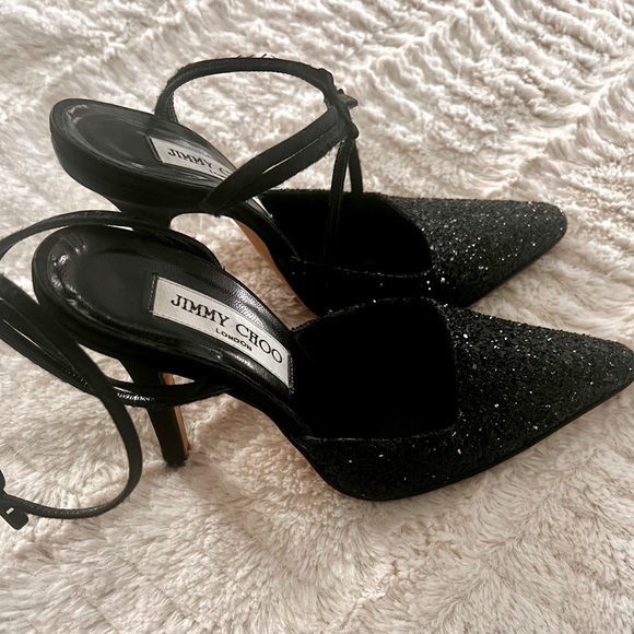 Jimmy Choo glitter sequined heels. Beautiful!  Great condition. Size 36 1/2 - Picture 1 of 7